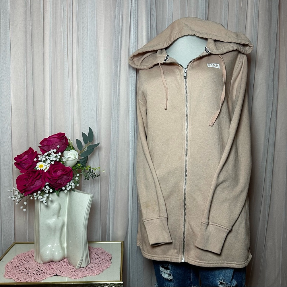 PINK Victoria's Secret Blush light pink Full-Zip Hoodie